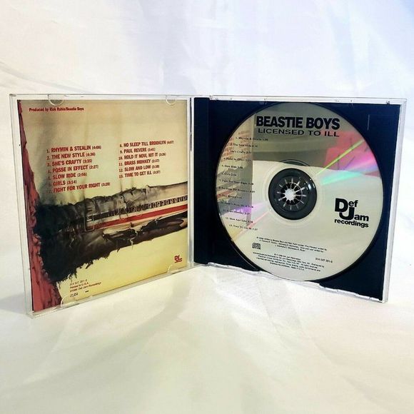 BEASTIE BOYS LICENSED TO ILL DEF JAM 1995 CD All Original Vintage Tested Working - Picture 2 of 4